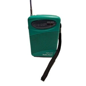 VTG Radio Shack Fun Mate Pocket Radio AM-FM Bright Green *Not Working Parts Only